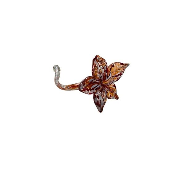 Murano Style hand blown glass art stem whimsical art fairy cottagecore boho - Picture 2 of 4